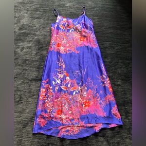 Banana Republic Purple and Red Floral Dress